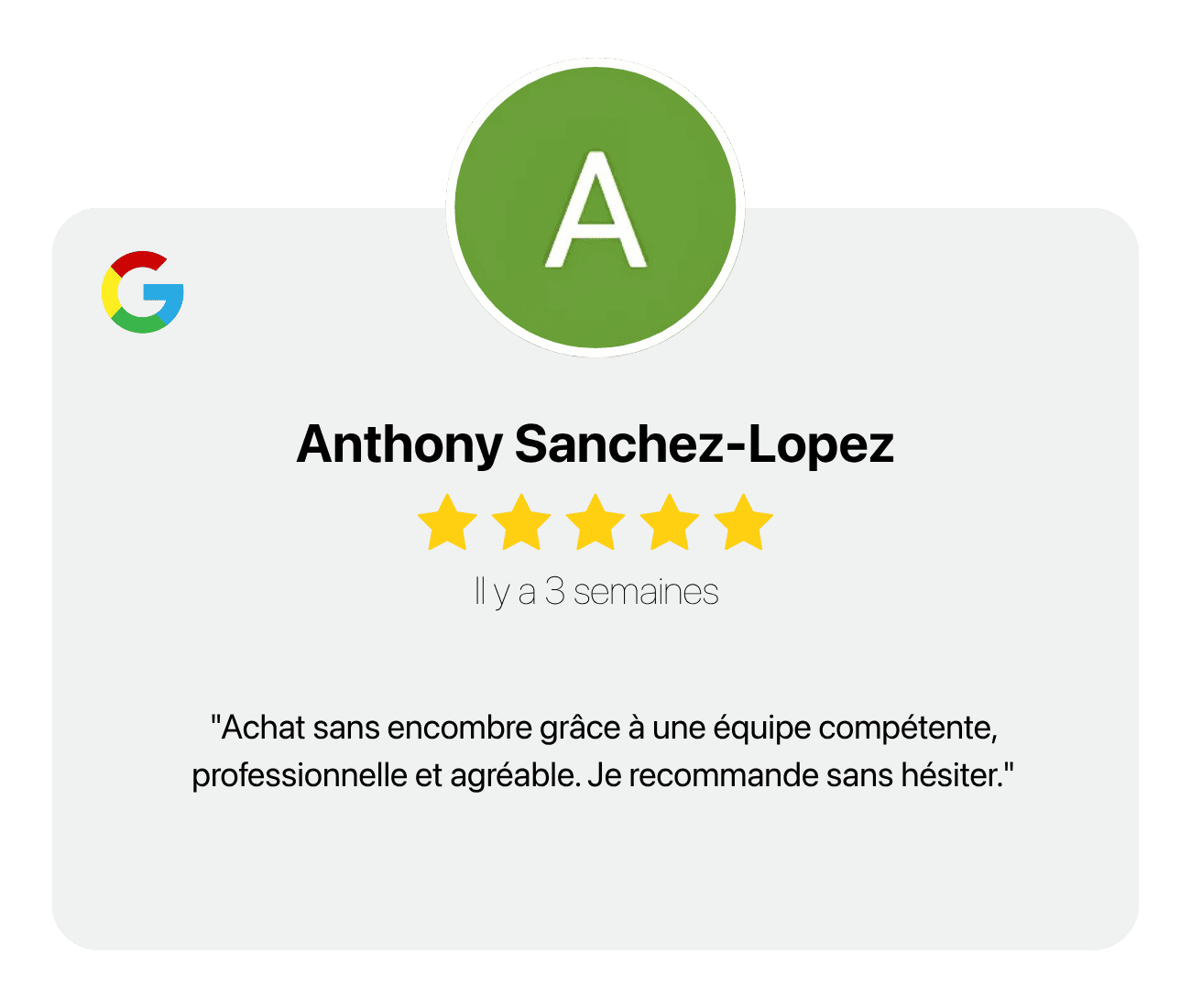 Avis client après l'achat d'une voiture d'occasion à Saint-Pierre