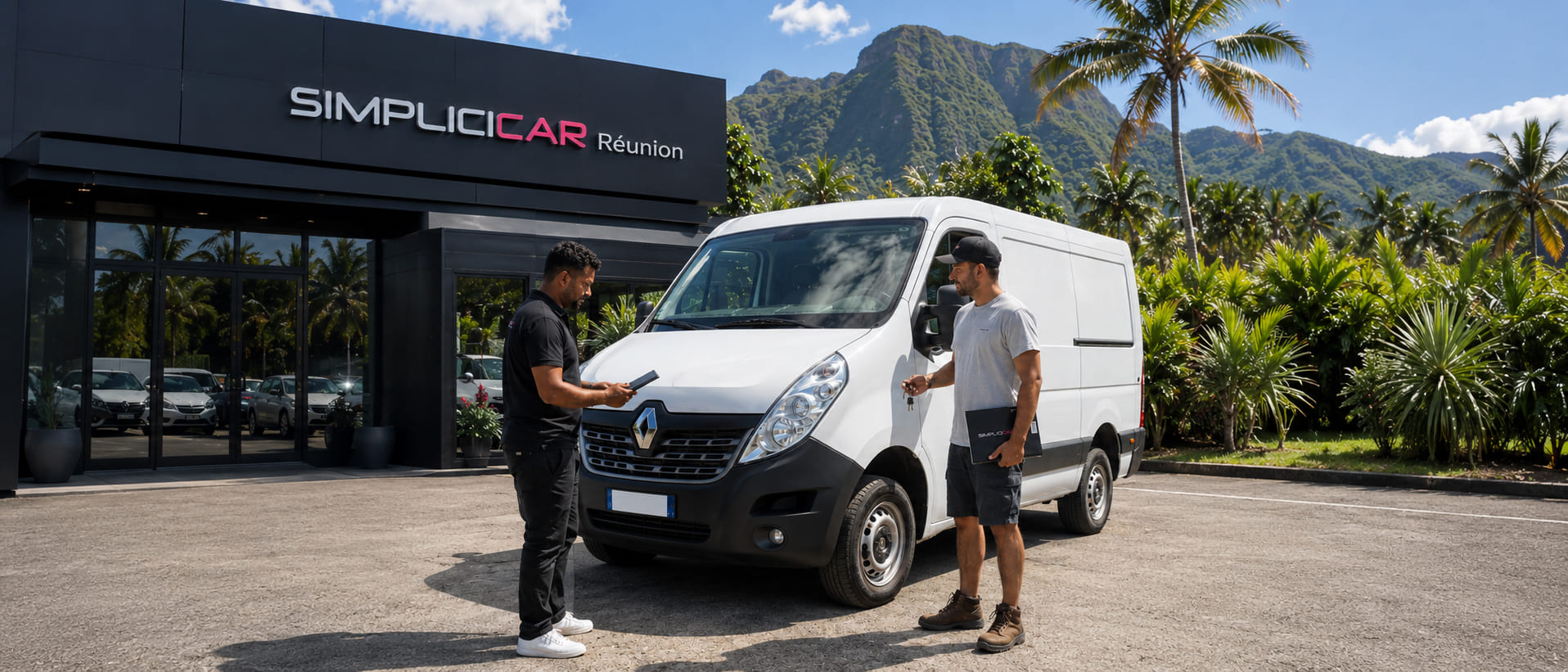 Estimation d'un fourgon professionnel dans le sud de La Réunion